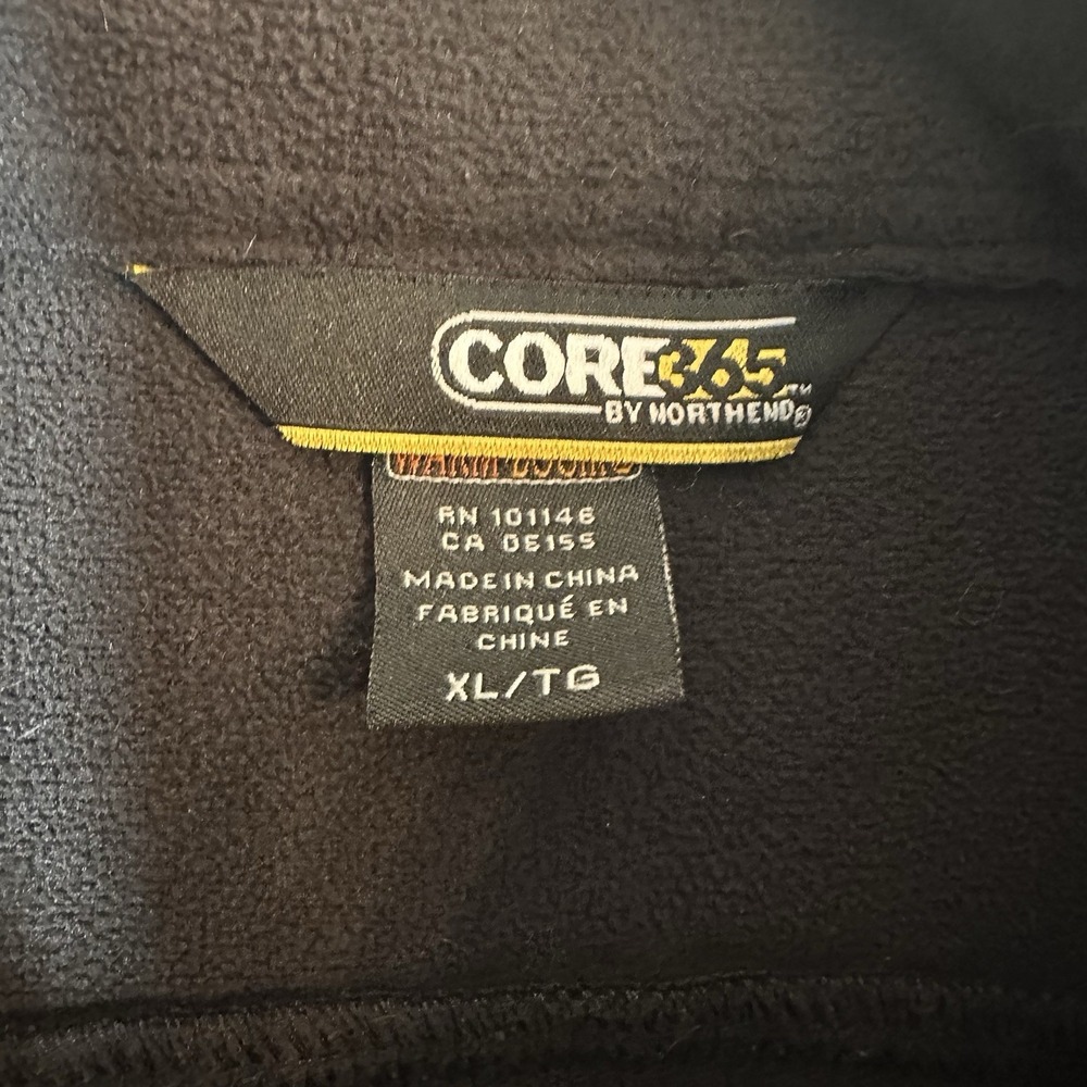 CORE 365 Men's Softshell Jacket FullZip Lightweight Fleece Lined Gray Black XL - Picture 4 of 9
